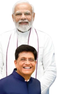 Piyush Goyal with Narendra Modi